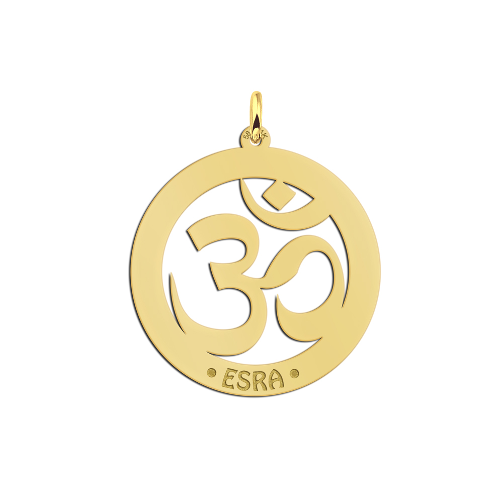 Gouden naamhanger Ohm - Names4ever