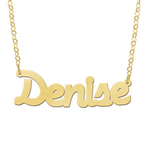Names4ever Denise Stijl Gouden Naamketting