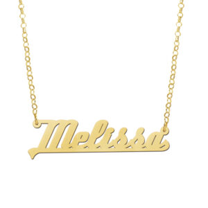 Names4ever Melissa Stijl Gouden Naamketting