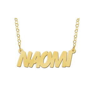 Names4ever Naomi Stijl Gouden Naamketting