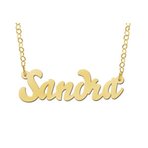 Names4ever Sandra Stijl Gouden Naamketting