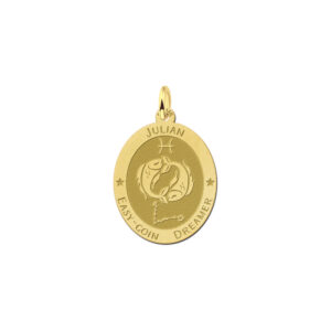 Ovale Waterman Sterrenbeeld Hanger van Goud – Names4ever