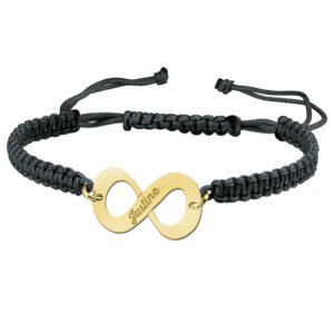 Kerstcadeau | Gouden Infinity Shamballa Armband GNA06