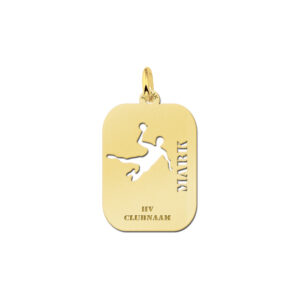 Names4ever Handbal Sporthanger in Goud GSB04