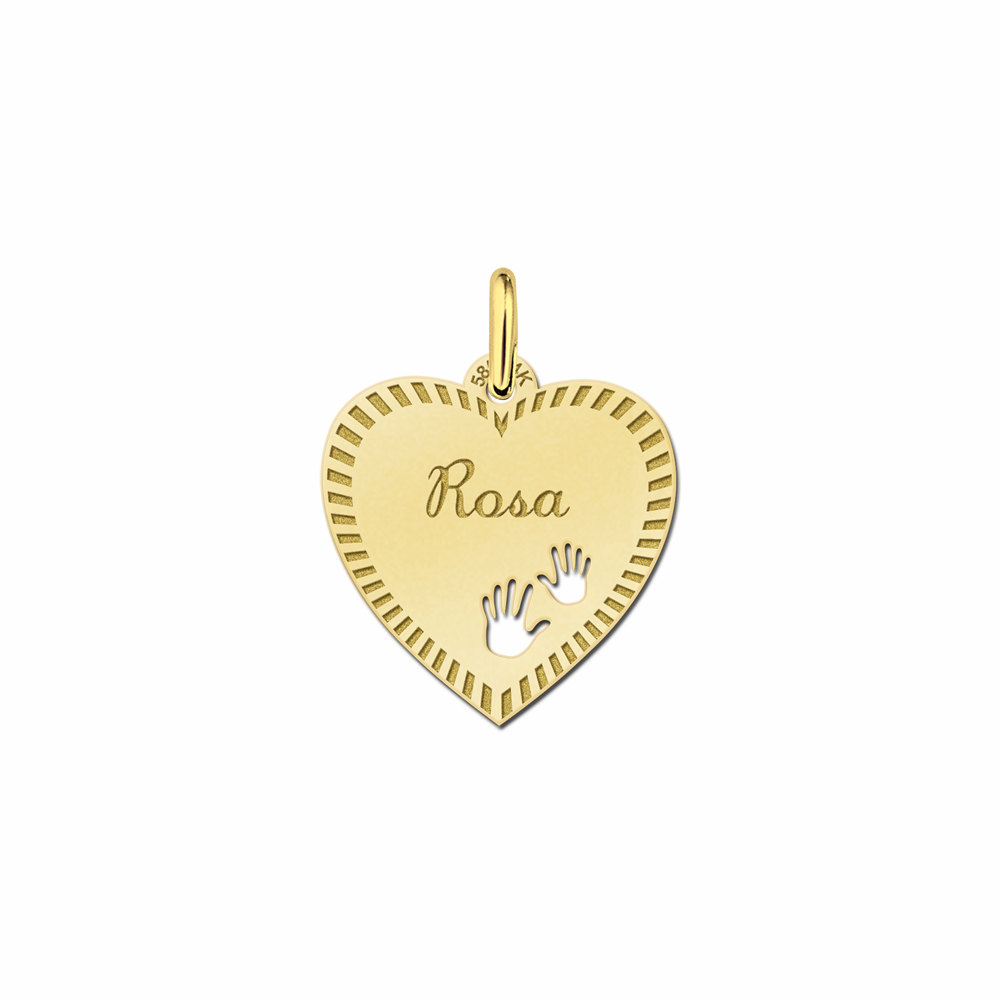Hart met naam en rand - Names4ever