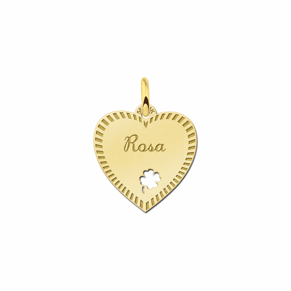 Hart sieraden met rand - Names4ever