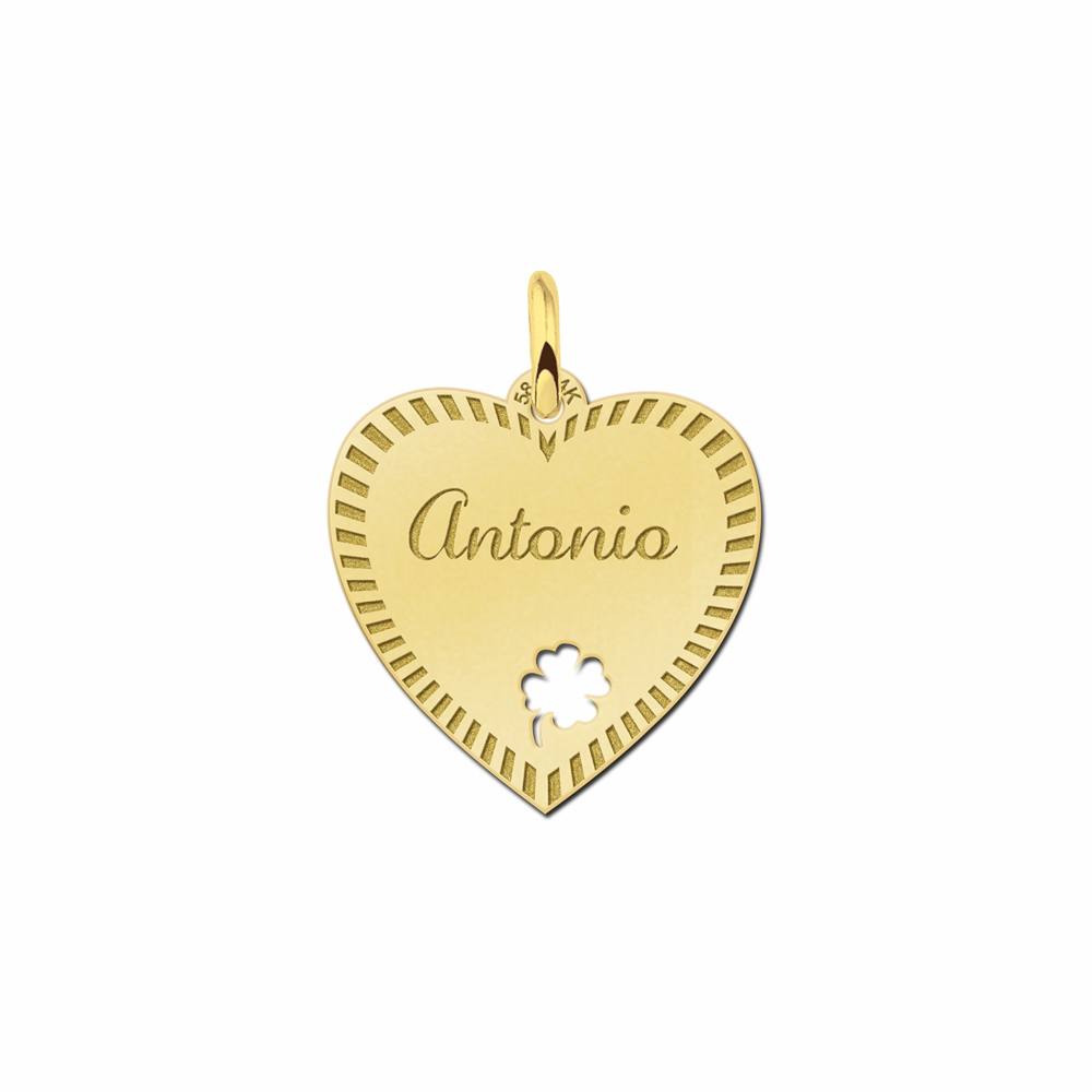 Hart sieraden met rand - Names4ever