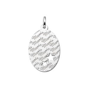 Herhaaldelijk je naam graveren in deze hanger - Names4ever