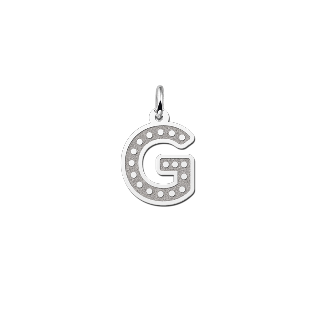 Names4ever Grote Initiaal Hanger van Zilver