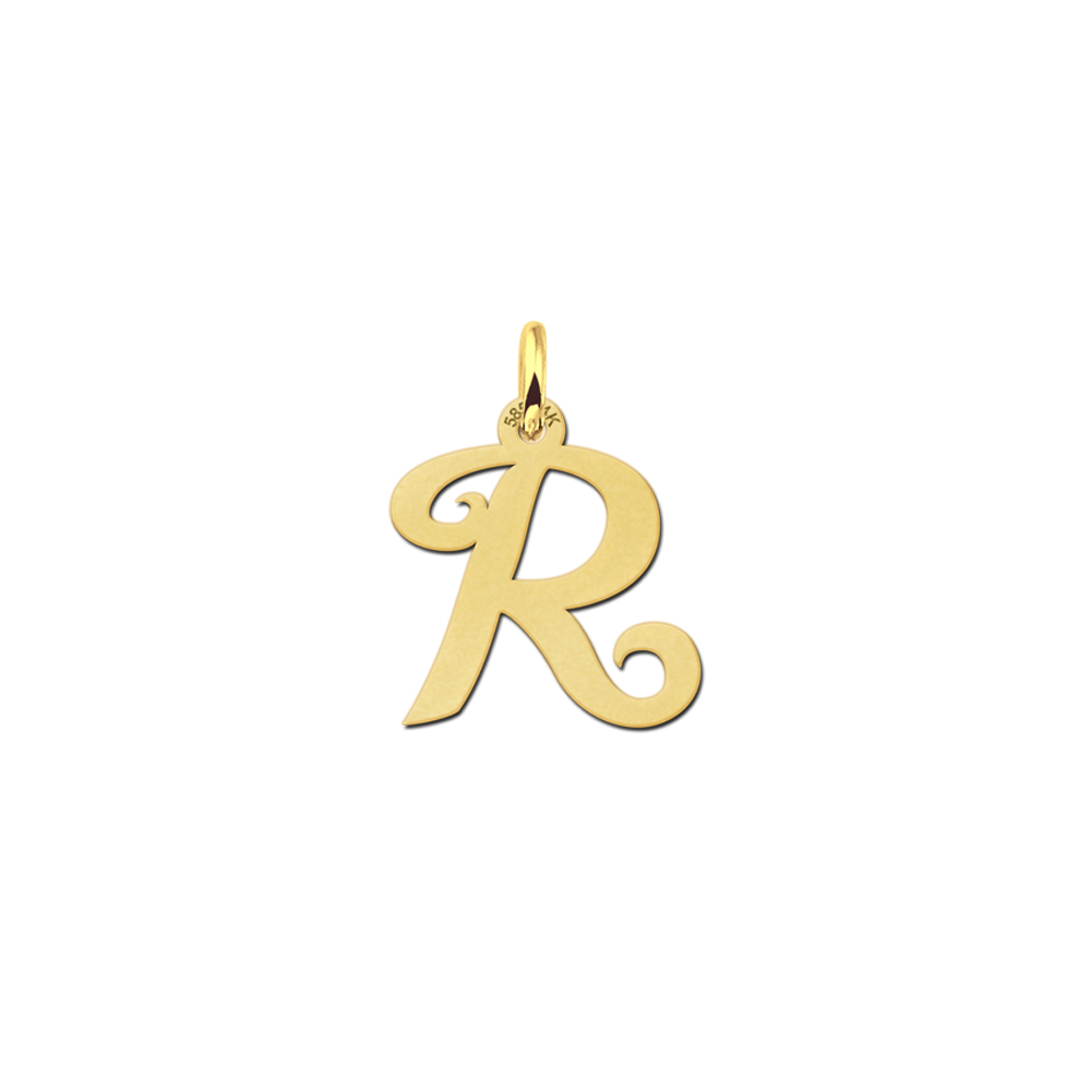 Names4ever Stijlvolle Initiaal Hanger van Goud