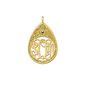 Names4ever Druppel Hanger Monogram Initiaal GMH026