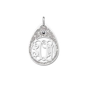 Names4ever Druppel Hanger Monogram Initiaal ZMH026