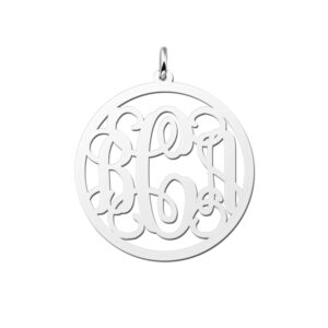 Names4ever Monogram Hanger van Zilver ZMH001