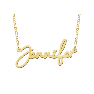 Names4ever Gouden Jennifer Naamketting GNK64
