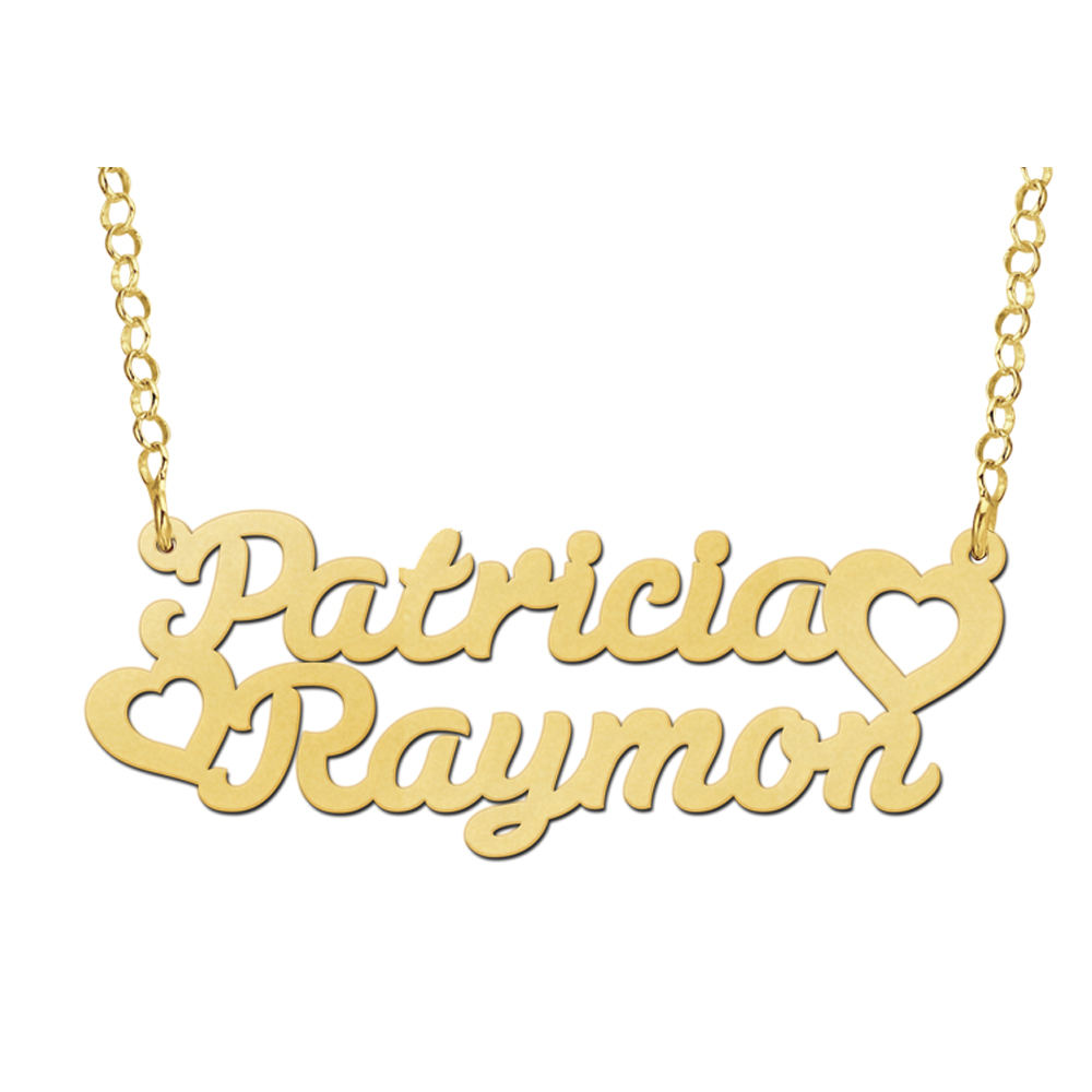 Names4ever Vergulde Patricia-Raymon Naamketting