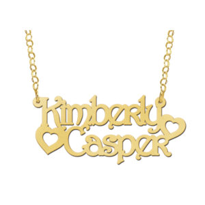 Names4ever Vergulde Kimberly-Casper Naamketting