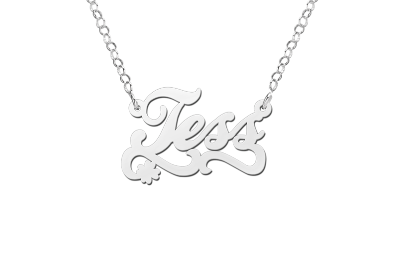 Ontwerp je eigen naamketting – zilver - Names4ever