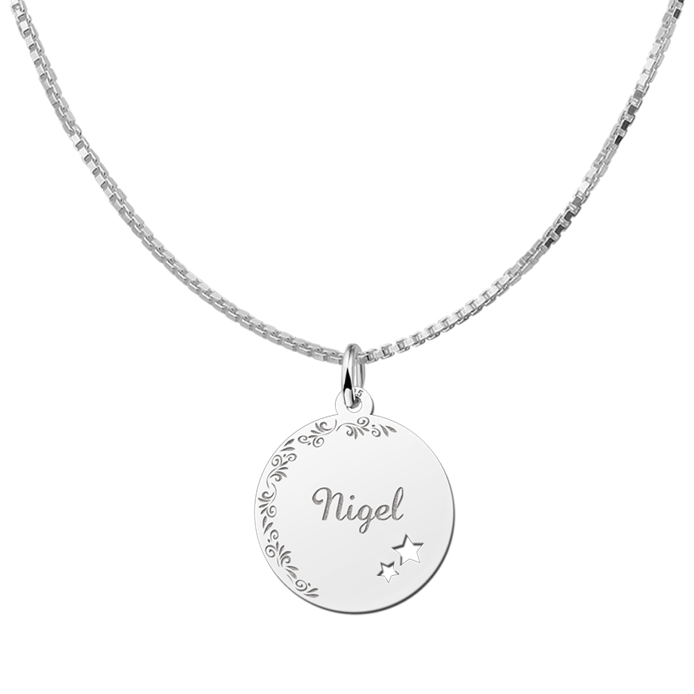 een bloemenrand en twee sterretjes - Names4ever