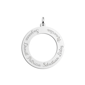 Names4ever Zes Namen Familie Cirkel Hanger