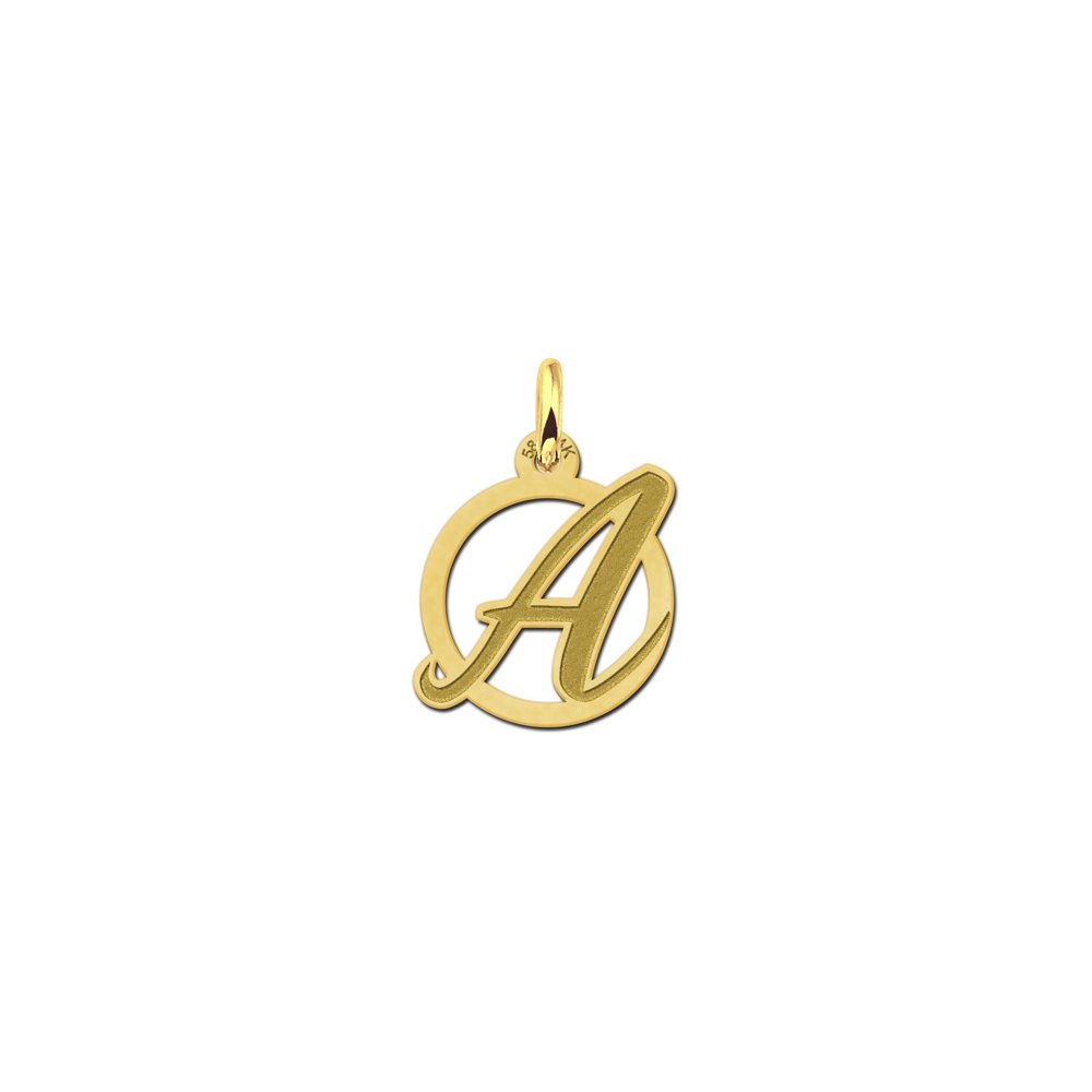 Sierlijke Letter Hanger van Goud | Names4ever