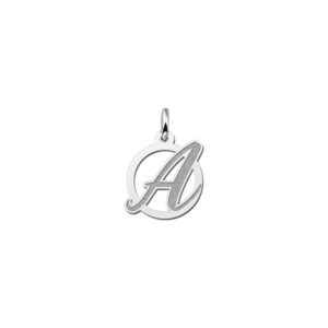 Sierlijke Letter Hanger van Zilver | Names4ever