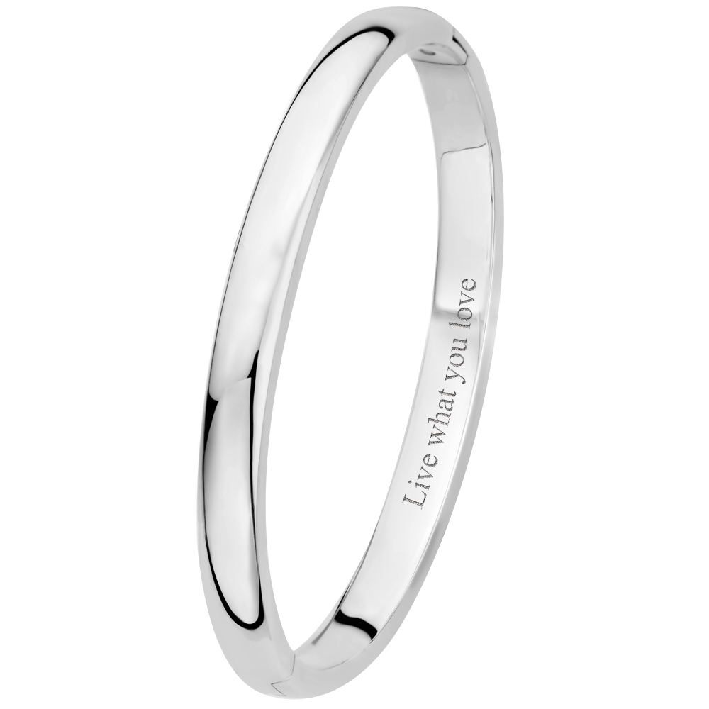 Slavenarmband zilver ovaal 6 mm - Names4ever