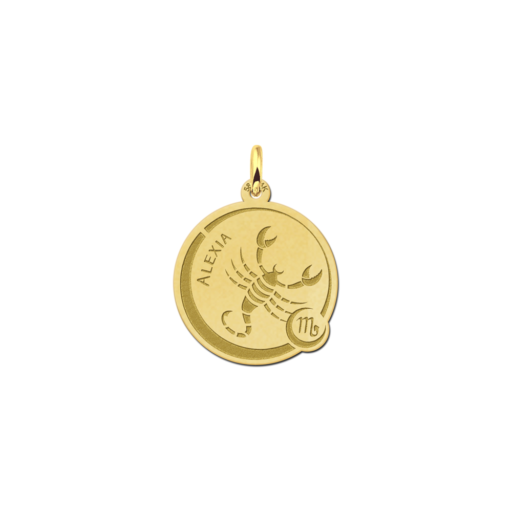 Sterrenbeeld met Personalisatie Schorpioen van goud - Names4ever