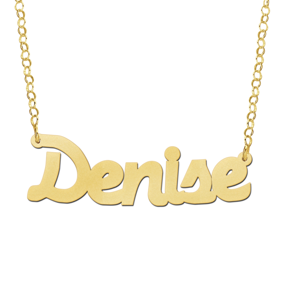 Names4ever Vergulde Denise Naamketting