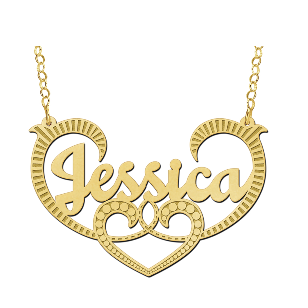 Names4ever Vergulde Jessica Naamketting