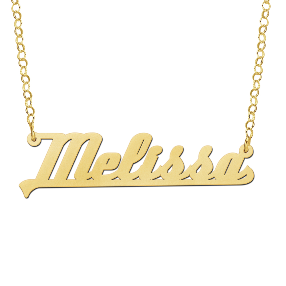 Names4ever Vergulde Melissa Naamketting