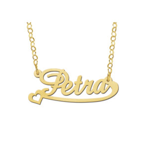 Names4ever Vergulde Petra Naamketting