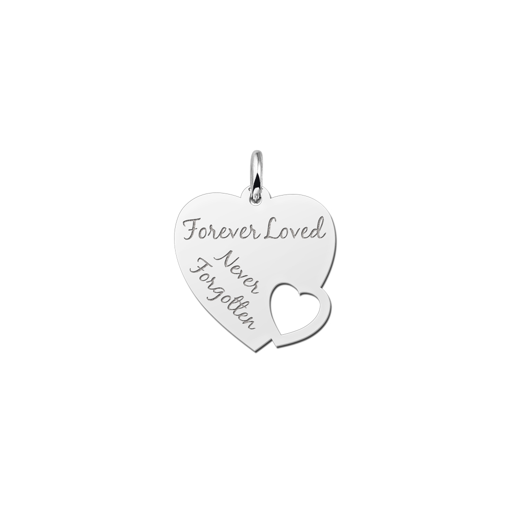Names4ever Zilveren Graveer Hanger met eigen tekst
