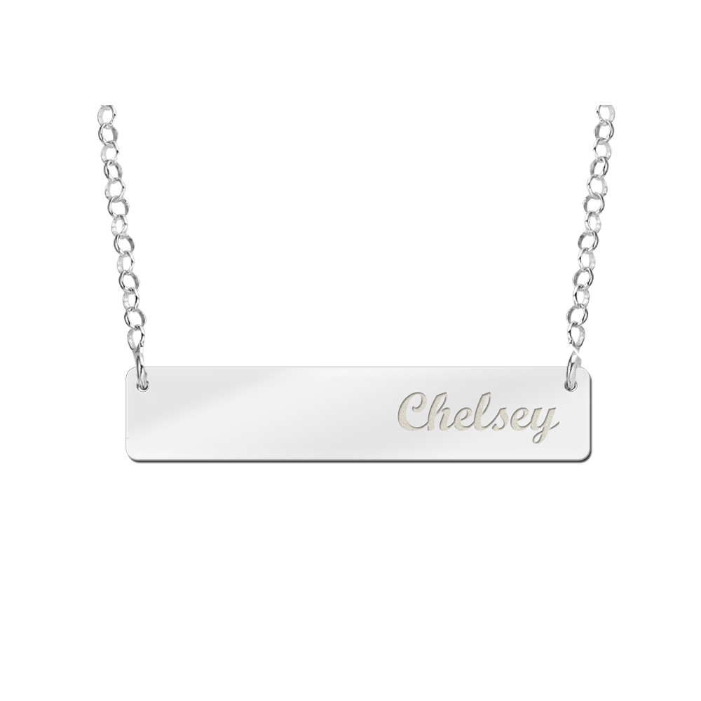 Bar Naamketting Zilver Names4ever ZNKB001