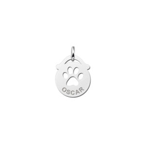 Names4ever Ronde Naamhanger met Pootafdruk ZNDH034