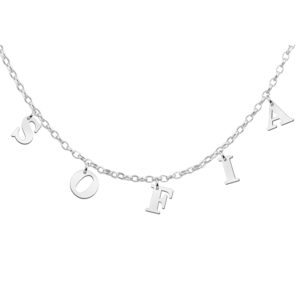 Naamketting met Losse Letters van Zilver | Names4ever