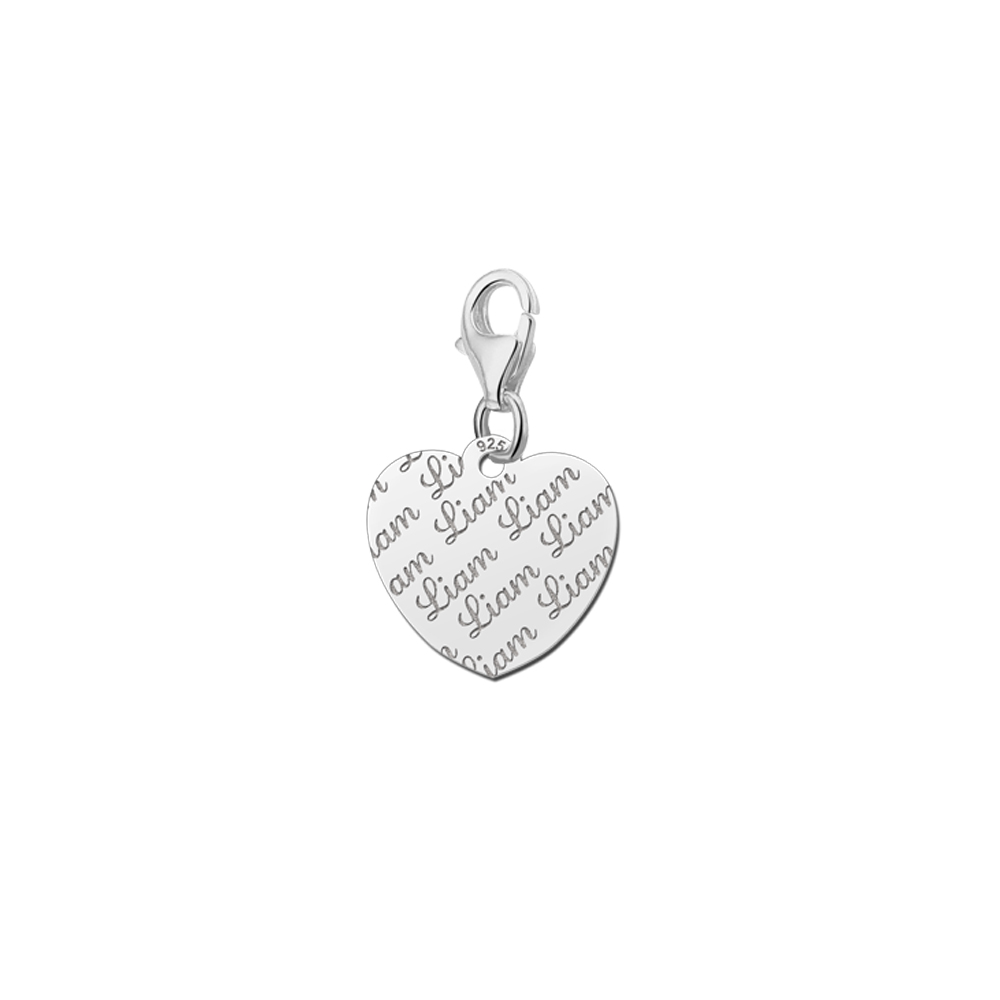 Names4ever Charm-Hartbedel met Naampatroon ZNB17
