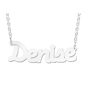 Names4ever Denise Stijl Zilveren Naamketting