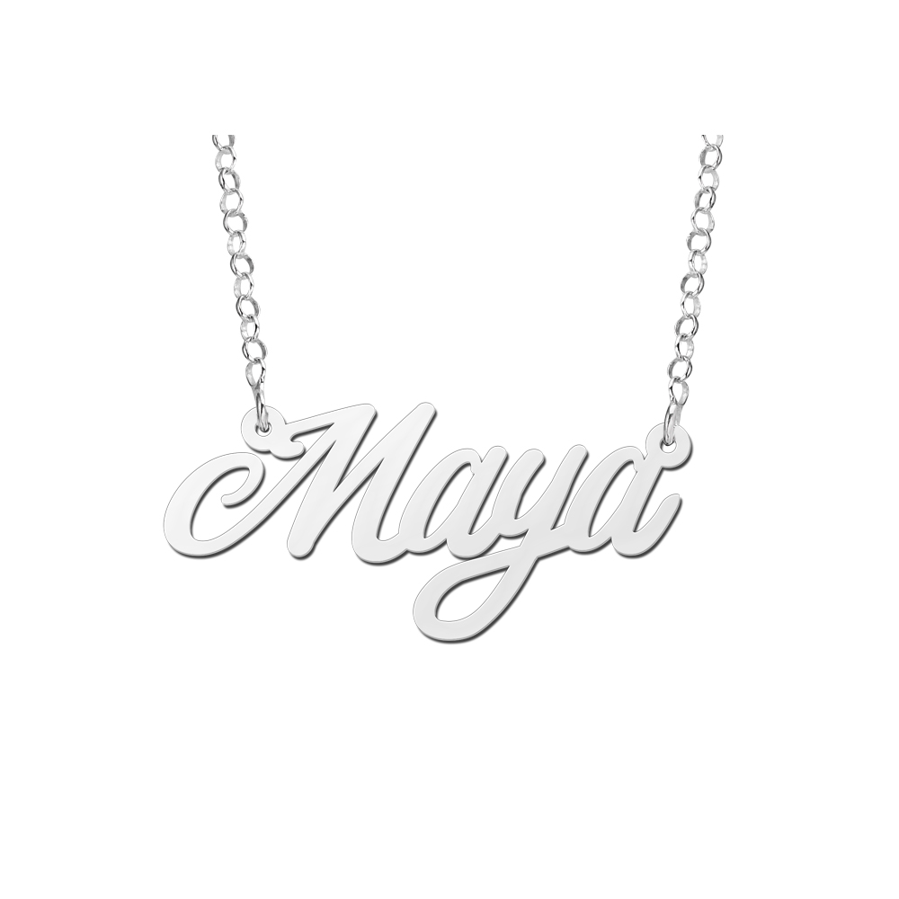 Names4ever Naamketting Maya van Zilver