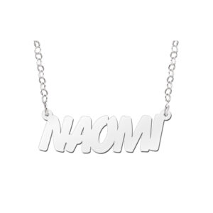 Names4ever Naomi Stijl Zilveren Naamketting