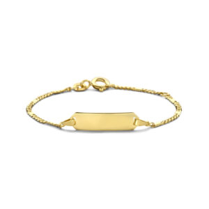 Graveer Armband voor Kinderen | 9 cm - 11 cm of 13 cm | 14 Karaat Goud