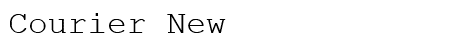 Courier New