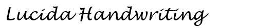 Lucinda Handwriting