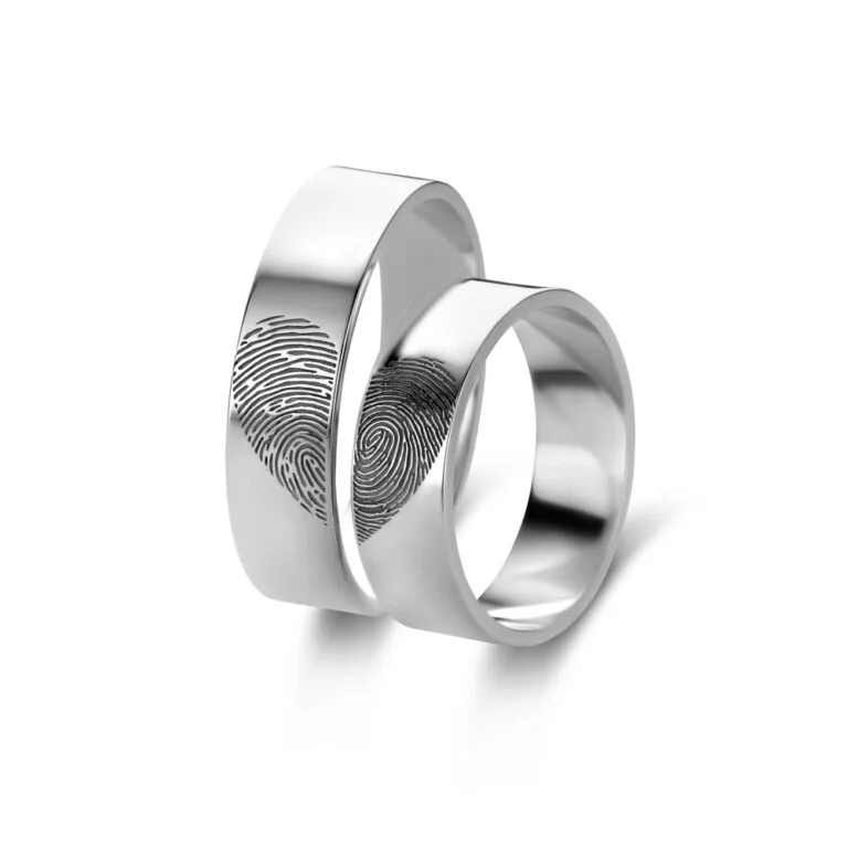 Ring met vingerafdruk
