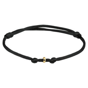 Satijnen armband met gouden ringetje